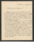 Nachlass Franz Steindachner, Brief von Giovanni Benzon an Franz Steindachner (25.05.1911), Inv.Nr. 34.01, Seite 1